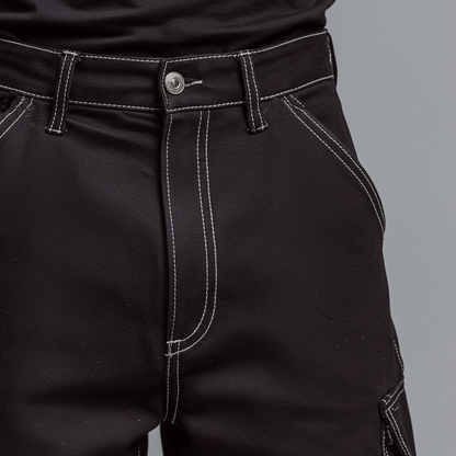 Men's Classic Casual Twill Cotton Loose-fitting Trousers MTA0896K6K