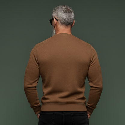 Men's Classic Casual Rugged Style Faux Suede Slim Fit Zip-up Sweatshirt MTA0874K0K