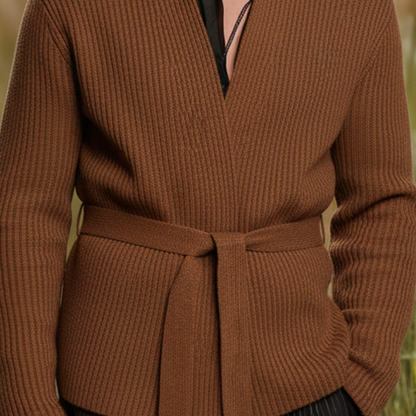 Men's Classic Retro Belted Knit Cardigan MTA0701K2K