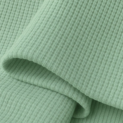 Men's Solid Waffle Elastic Casual Shorts MTA2608E7X