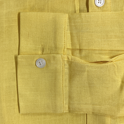 Men's Summer Fashion Slub Linen Long Sleeve Shirt MTA1184G6P