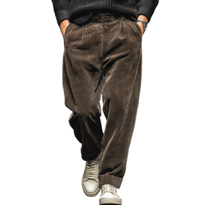 Men's Classic Coffee Corduroy Casual Pants MTA2456J4U
