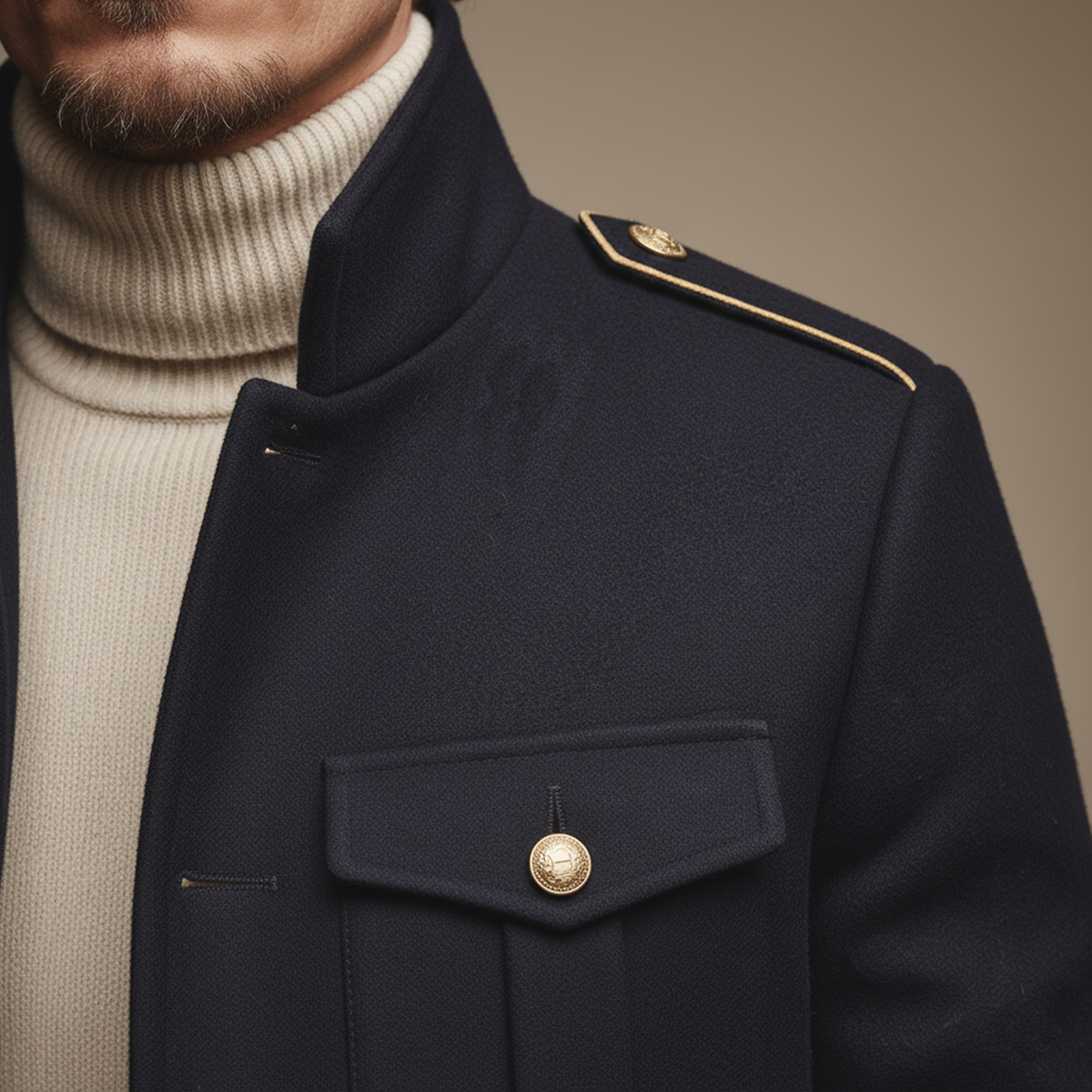 Men's Classic Retro Stand-up Collar Faux Suede Jacket MTA0757K2K